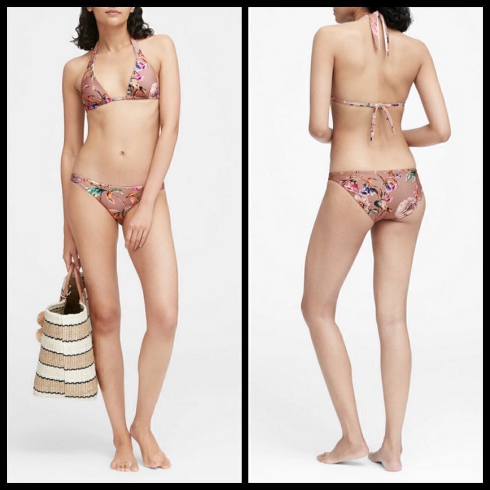 💕VITAMIN A💕 Bikini Set Talia Top + Luciana Bottom White Ginger 10 Large L NWT